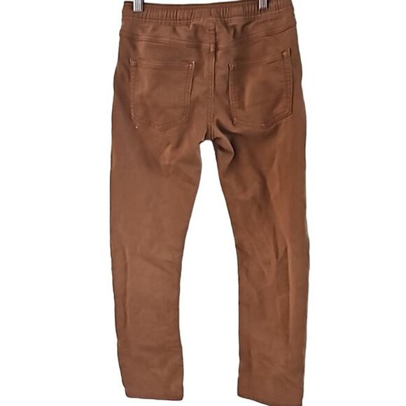 Cat & Jack Boys Brown Skinny Jogger Pants Size 10 Casual Stretch Pull-On Style - Picture 3 of 6